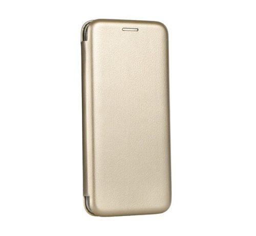 Forcell Elegance Samsung A135F Galaxy A13 4G oldalra nyíló mágneses könyv tok szilikon belsővel arany