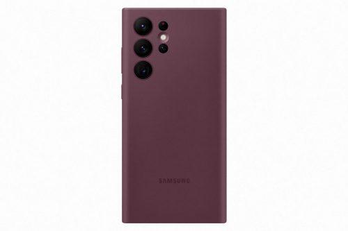 Samsung Galaxy S22 Ultra szilikon védőtok, Burgund