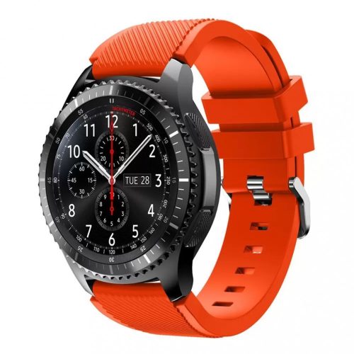 Samsung Gear S3 / Samsung Watch szilikon szíj narancs L méret (22mm)