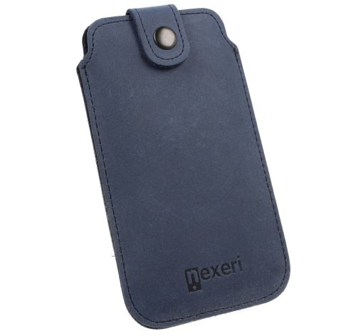 Nexeri Bőrtok IPHONE X/XS/SAMSUNG GALAXY S6/S20 Sötét Kék