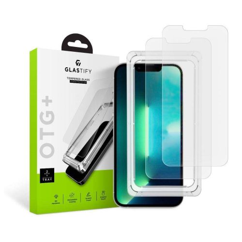 Edzett üveg Iphone 13 Pro max Glastify Otg+ 2-Pack