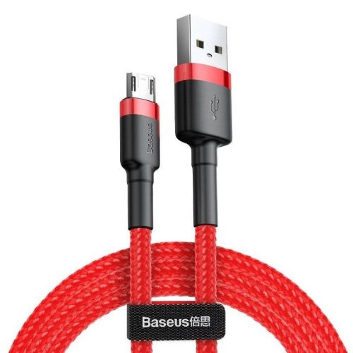 Micro USB Baseus Cafule 1.5A 2m Piros