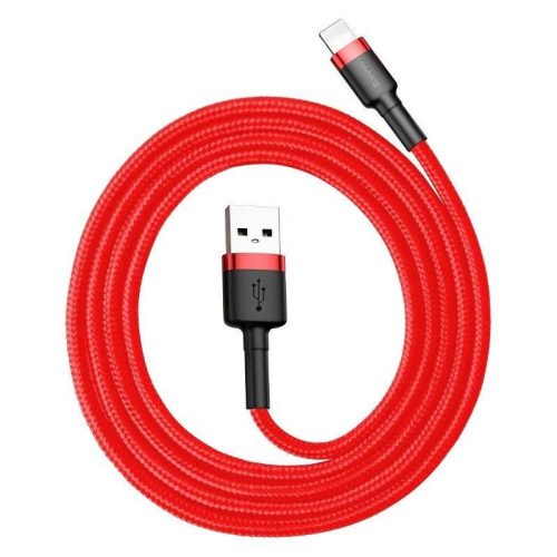 Baseus Cafule USB Lightning Kábel 2,4A 0,5m Piros