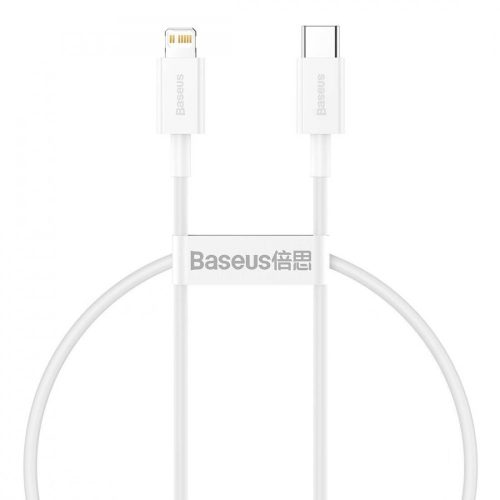 Baseus Superior Series Kábel USB-C to Lightning, 20W, PD, 0,25m Fehér