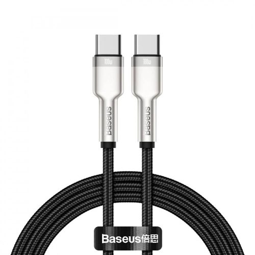 USB-C - USB-C Baseus Cafule kábel, 100 W, 1 m (fekete)