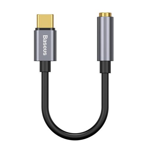 Baseus L54 audioadapter USB-C + mini jack 3,5 mm (fekete+szürke)