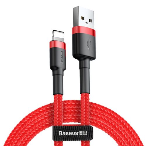 Baseus Kábel Cafule - USB - Lightning - 2A 3 m (CALKLF-R09) piros