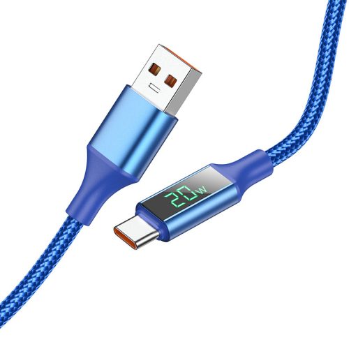 Borofone Kábel BU32 Exclusive - USB - Type C - 5A 1,2 m kék