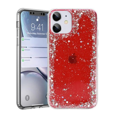 Brilliant Clear Tok Iphone 12/12 Pro piros