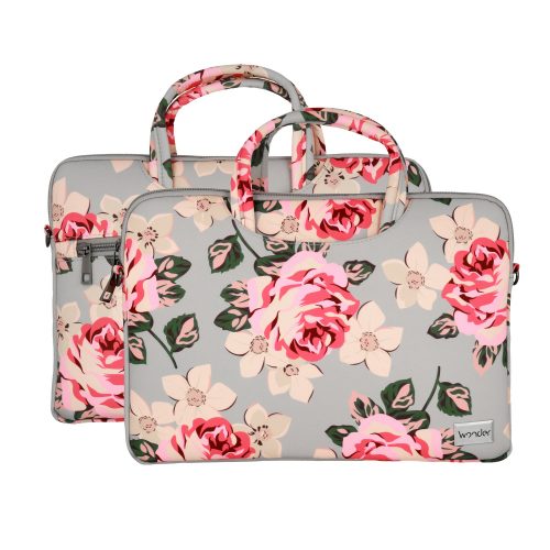 Wonder laptop táska 13-14" szürke és roses