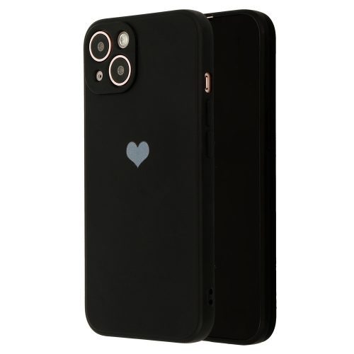 Vennus Silicone Heart Tok Iphone 13 design 1 fekete