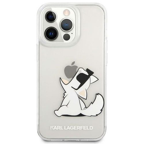 Eredeti faCeplate Tok Karl Lagerfeld KLHCP14LCFNRC Iphone 14 Pro (Choupette Eat / Átlátszó)