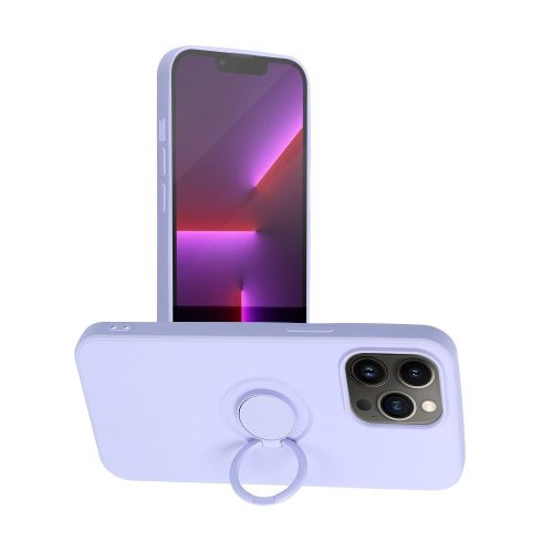 Szilikon Ring Tok Iphone 13 Pro violet