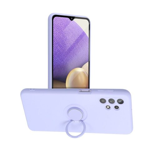 Szilikon gyűrű Tok for SAMSUNG Galaxy A32 LTE ( 4G ) violet