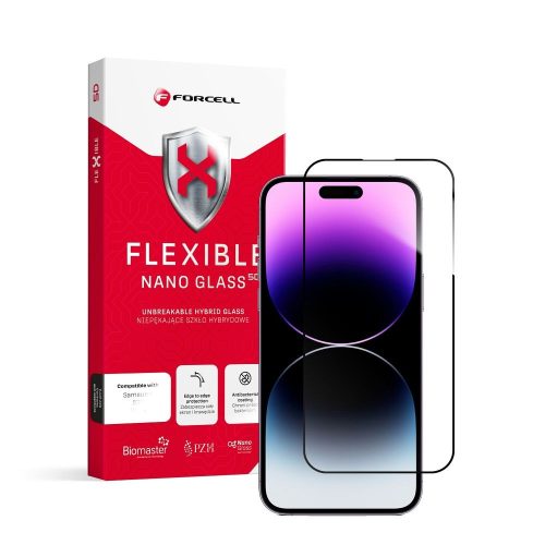 Forcell Flexible Nano Üveg 5D Iphone 14 Pro Max 6,7" Fekete