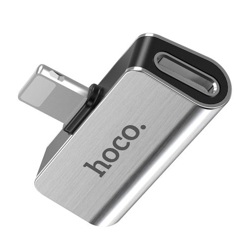 Hoco adapter audio 2 az 1-ben do Iphone Lightning 8 tűs - Iphone Lightning 8 tűs + Iphone Lightning 8 tűs LS24