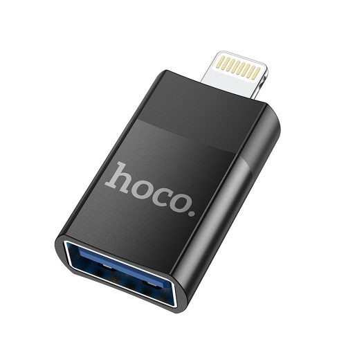 Hoco adapter Otg from Usb A (female) to Lightning 8-pin UA17 Fekete