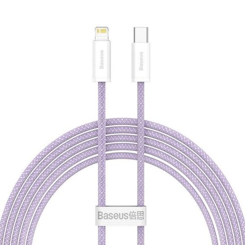 Baseus C típusú kábel az Apple Lightning 8 tűs PD20W tápellátáshoz DynamiC sorozatú CALD000105 1m lila