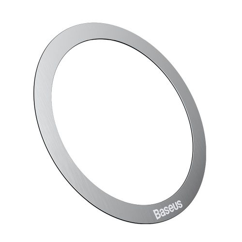 BASEUS Univerzális round plate / Mágneses metal Gyűrűs compatible MagSafe Ezüst (2 pcs / set) PCCH000012
