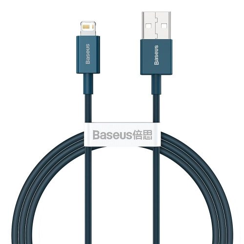 BASEUS Kábel USB to Apple Lightning 8-pin 2,4A Superior Gyors Töltő CALYS-A03 1m Kék