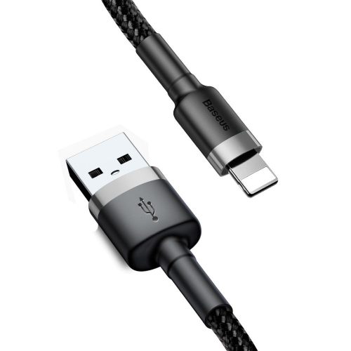 BASEUS cafule Kábel USB to Micro 2.4A 0.5M Szürke+Fekete CAMKLF-A91