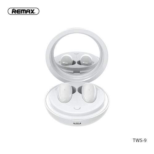 Remax vezeték nélküli sztereó fülhallgató Tws-9 doCking állomással És Fehér tükör
